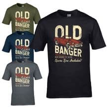 Old Banger (Retro) T-Shirt - Been Around The Block Spare Tyre Included Mens Top