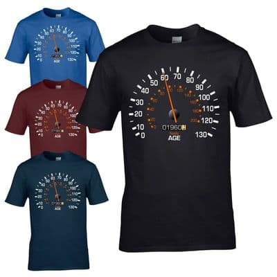 Speedometer 1960 60th Birthday T-Shirt - Funny Feels Age Year Present Mens Gift