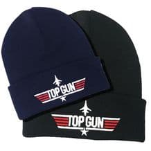 Top Gun Logo Embroidered Beanie Hat