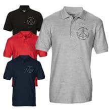 Tyhoon FGR4 RAF Multi-role Combat Aircraft Embroidered Blueprint Polo T-shirt