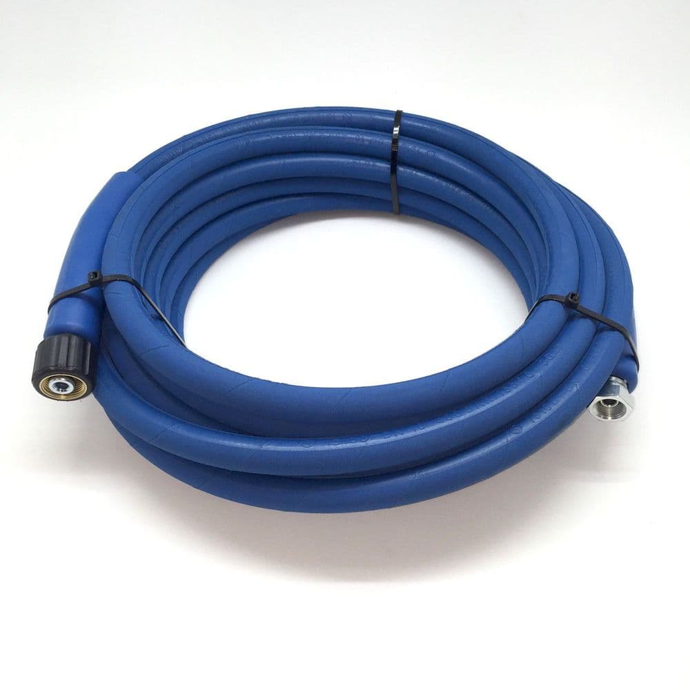 Blue 3/8 Bore 2 Wire Pressure Washer Hose 2 x 3/8 BSP Female Various
