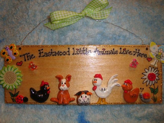 5 character 3d Animal Any Pet Sign Cat Dog Chicken Rabbit Guinea Pig ReptileSign Any Phrasing Personalised Plaque