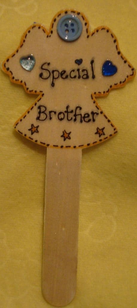 Angel Memorial Grave Tree Marker Crematorium Special Brother Christmas Birthday Angelversary In Memory Ready To Despatch