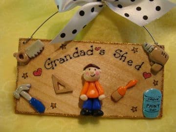 Personalised Bedroom Shed Garage Playhouse Sign Wooden Handmade DIY Tools Father's Day Dad Grampy 3d Family Plaque