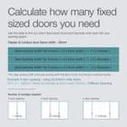 2x 610mm Minimalist Black Glass Sliding Door Kit for an opening width of 1195mm