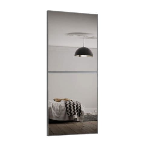 914mm Minimalist door / Silver mirror