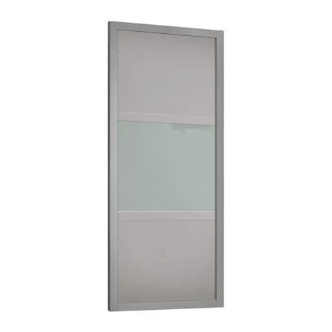 Shaker 610mm 3 panel Grey/Arctic white/Grey mixed door