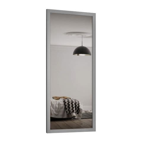 Shaker 762mm 1 panel Light Grey frame mirror door
