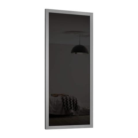 Shaker 914mm 1 panel Grey frame black glass door
