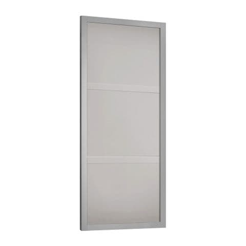Shaker 914mm 3 panel Light Grey frame panel door