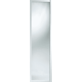 Shaker Sliding Wardrobe Door 610mm (24") White Mirror Door