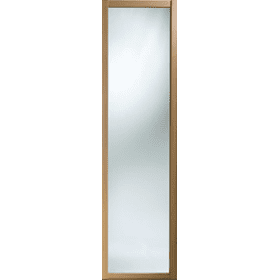 Shaker Sliding Wardrobe Door 610mm (24") Windsor Oak Mirror Door