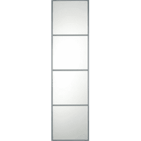 4 Panel Silver Frame Mirror Door 610mm (24