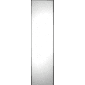 SILVER FRAME MIRROR SLIDING WARDROBE DOOR SINGLE PANEL 610mm (24")