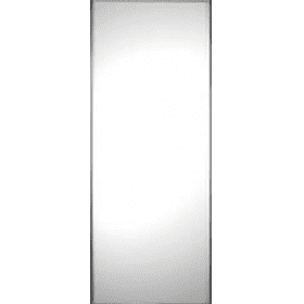 SILVER FRAME MIRROR SLIDING WARDROBE DOOR SINGLE PANEL 914mm (36")